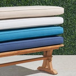 Double-Piped Bench Cushion