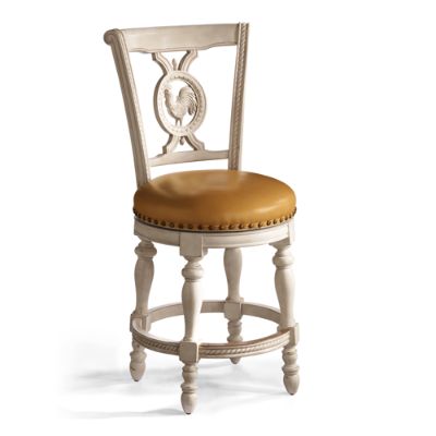 Provencal Rooster Swivel Counter Height Bar Stool (26"H Seat) Frontgate