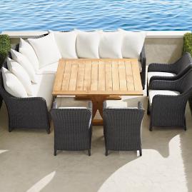 Beaumont 8-pc. Dining Set in Charcoal Finish