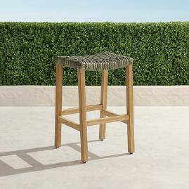 Isola Backless Barstool in Natural Finish