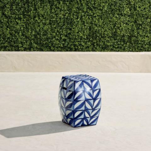 Blue Garden Stool Blue Garden Stool