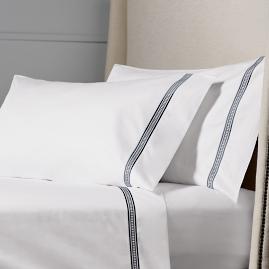 Resort Ladder Stitch Cotton Sateen Pillowcases, Set of