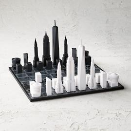 Skyline Chess Acrylic/Wood Map Edition