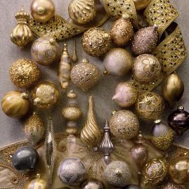 Gilded Radiance 60-piece Ornament Collection