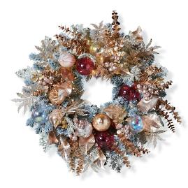 Champagne Holiday Wreath