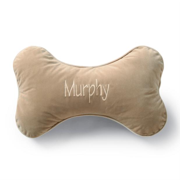 Personalized Bone Dog Pillow Frontgate