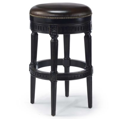 Manchester Swivel Bar Height Backless Bar Stool (30"H seat) Frontgate