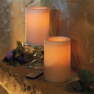 candles operated battery outdoor flameless remote frontgate screen