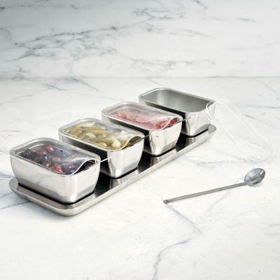 Super Chill Four Section Condiment Server Frontgate