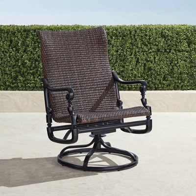 Carlisle Woven Swivel Rocker Lounge Chairs, Set of