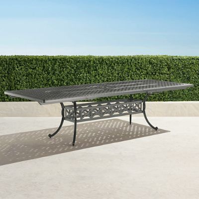 Carlisle Extending Cast-top Dining Table in Slate Finish