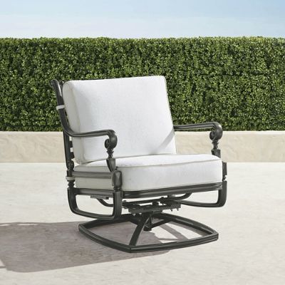 Carlisle Swivel Lounge Chair with Cushions in Slate