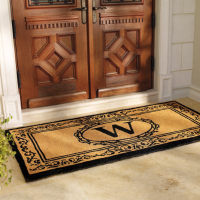 Hudson Monogrammed Door Mat - Frontgate