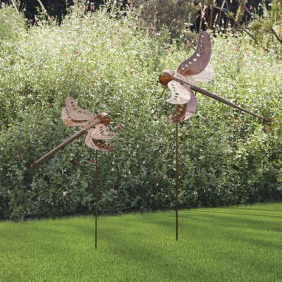 Dragonfly and Butterfly Garden Decor Frontgate