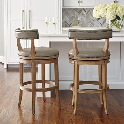 Henning Low Back Bar and Counter Stools Frontgate