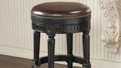 Manchester Swivel Backless Bar and Counter Stools Frontgate