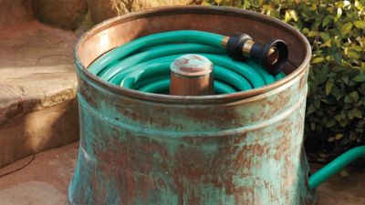Patina Copper Hose Pot Frontgate