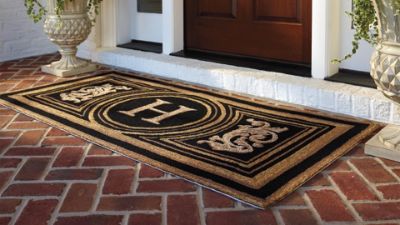 Wingate Monogrammed Entry Mat Frontgate