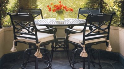 Carlisle Bar Seating in Onyx Finish Frontgate