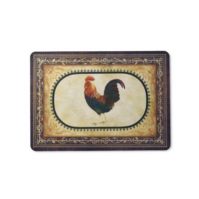 Rooster Rugs / Rooster Rug - Cushioned foam rug provides soothing relief under your feet in the kitchen or anywhere in your home.