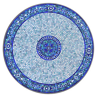 KNF Seafoam Atlas Mosaics Round Bistro Dining Tables