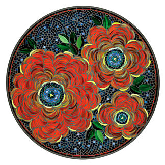 KNF Zinnia Mosaic Table Collection