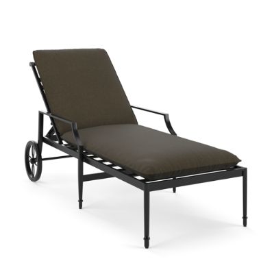 Single-Piped Outdoor Chaise Cushion