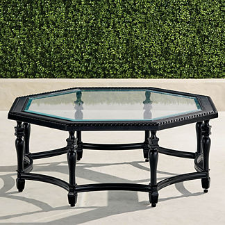 Carlisle Octagon Chat Table in Onyx Finish