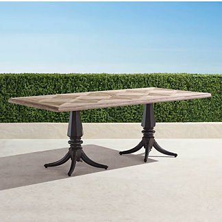Avery Teak Top Dining Table