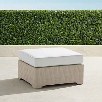 Palermo Ottoman with Cushion in Dove Finish