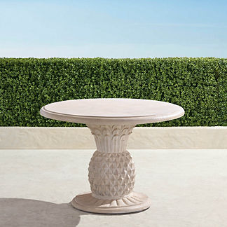 Faux Stone Pineapple Bistro Table