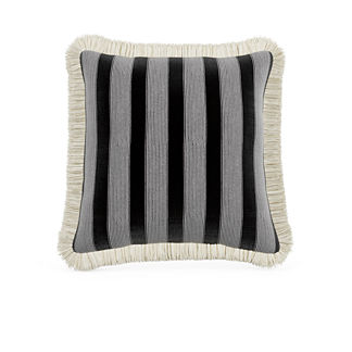 Crew Stripe Fringed Indoor/Outdoor Pillow