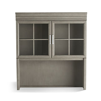 Hunter Modular 28in Open Shelf Base Cabinet in Stone Gray