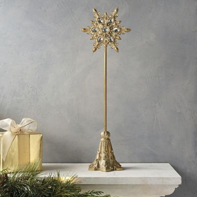 Jeweled Snowflake Tabletop Decoration