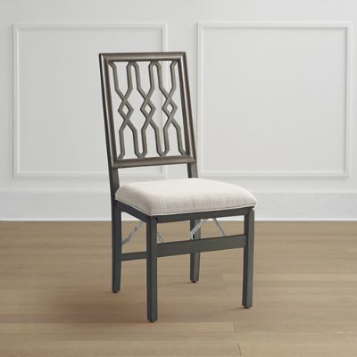 Lattice Folding Chairs, Set of Two