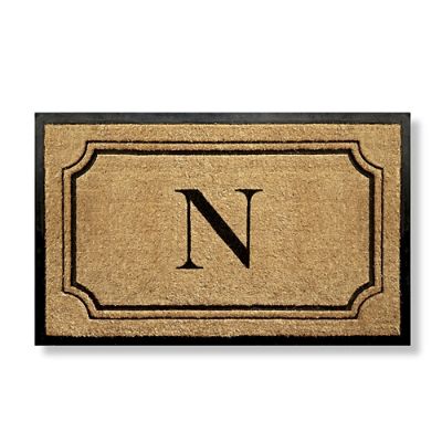 Pembrook Monogrammed Coco Door Mat