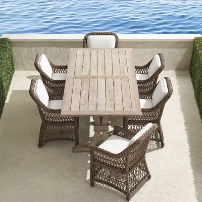 Hampton 7-pc. Rectangle Dining Set in Driftwood Finish