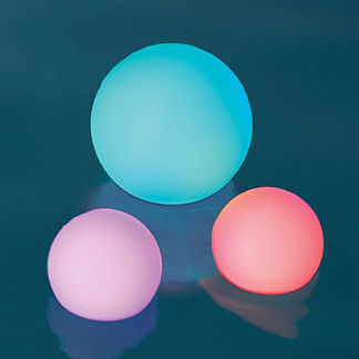 LED Color Changing Glow Balls, Set of Three
