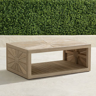 Aiden Coffee Table in Weathered Finish