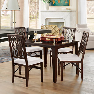 Folding Table with Set of Four Chairs