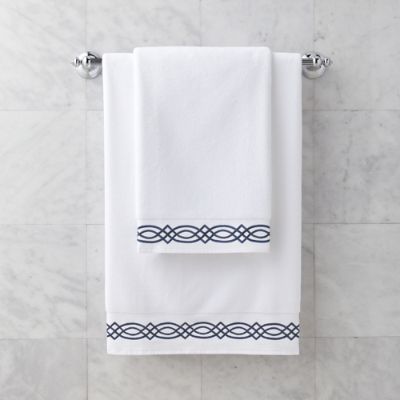 monogramed bath towel