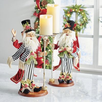 Mark Roberts North Pole Catering Elf with Candleholder, Set of Two