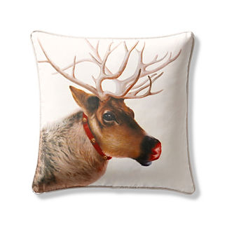 Reindeer Indoor/Outdoor Pillow