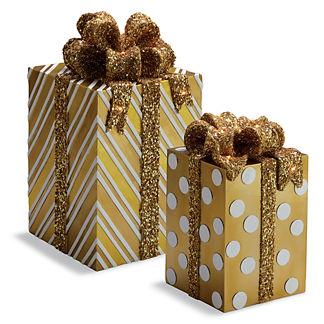 LED Gold Gift Boxes