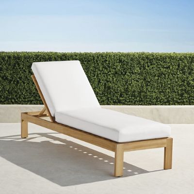 Calhoun Chaise with Cushions in Natural Teak