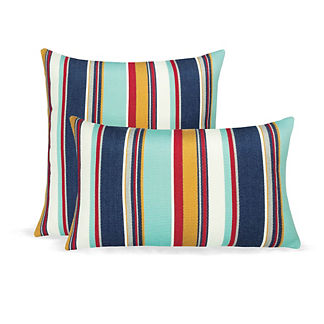 Sicily Stripe Indoor/Outdoor Pillow by Elaine Smith