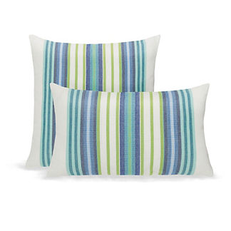 Summer Stripe Indoor/Outdoor Pillow by Elaine Smith