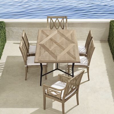 Surrey Hill 7-pc. Dining Set in Weathered Teak