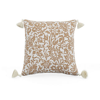 Alejandra Floral Tasseled Indoor/Outdoor Pillow