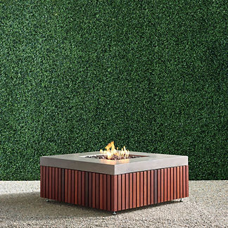 Milan Ipe Wood Fire Table
